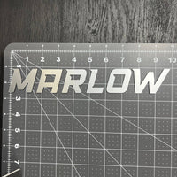1PC MARLOW Emblem – 3D Multicolor Acrylic Car Badge Decal Sticker