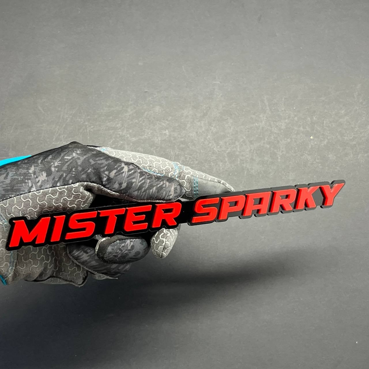 1PC MISTER SPARKY 3D Emblem – Custom Acrylic Car Fender Trunk Tailgate Sticker