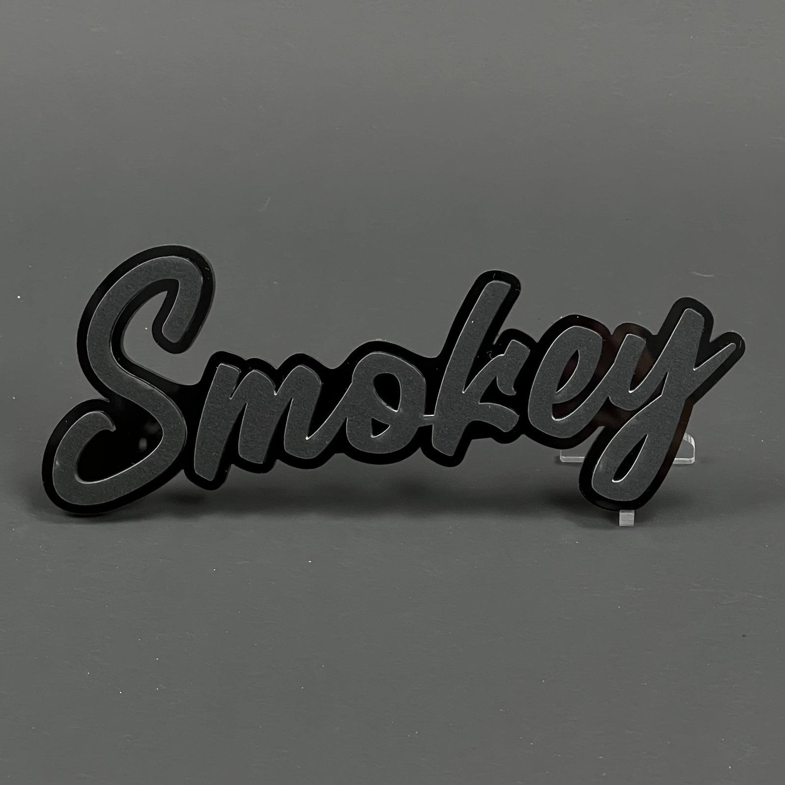 1PC SMOKEY Badge – 3D Acrylic Car Truck Fender Tailgate Emblem Decal