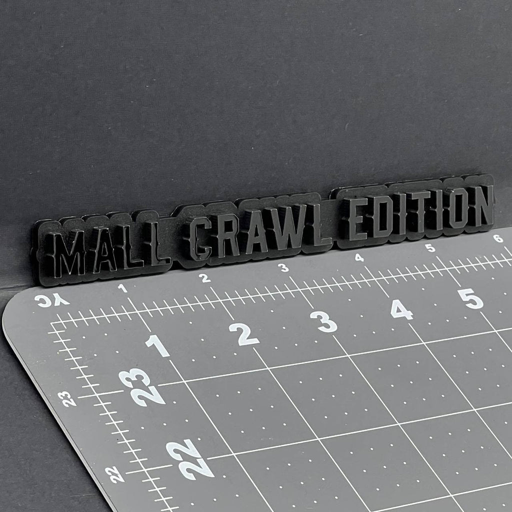 1PC MALL CRAWL Edition Emblem – 3D Multicolor Acrylic Car Badge Decal