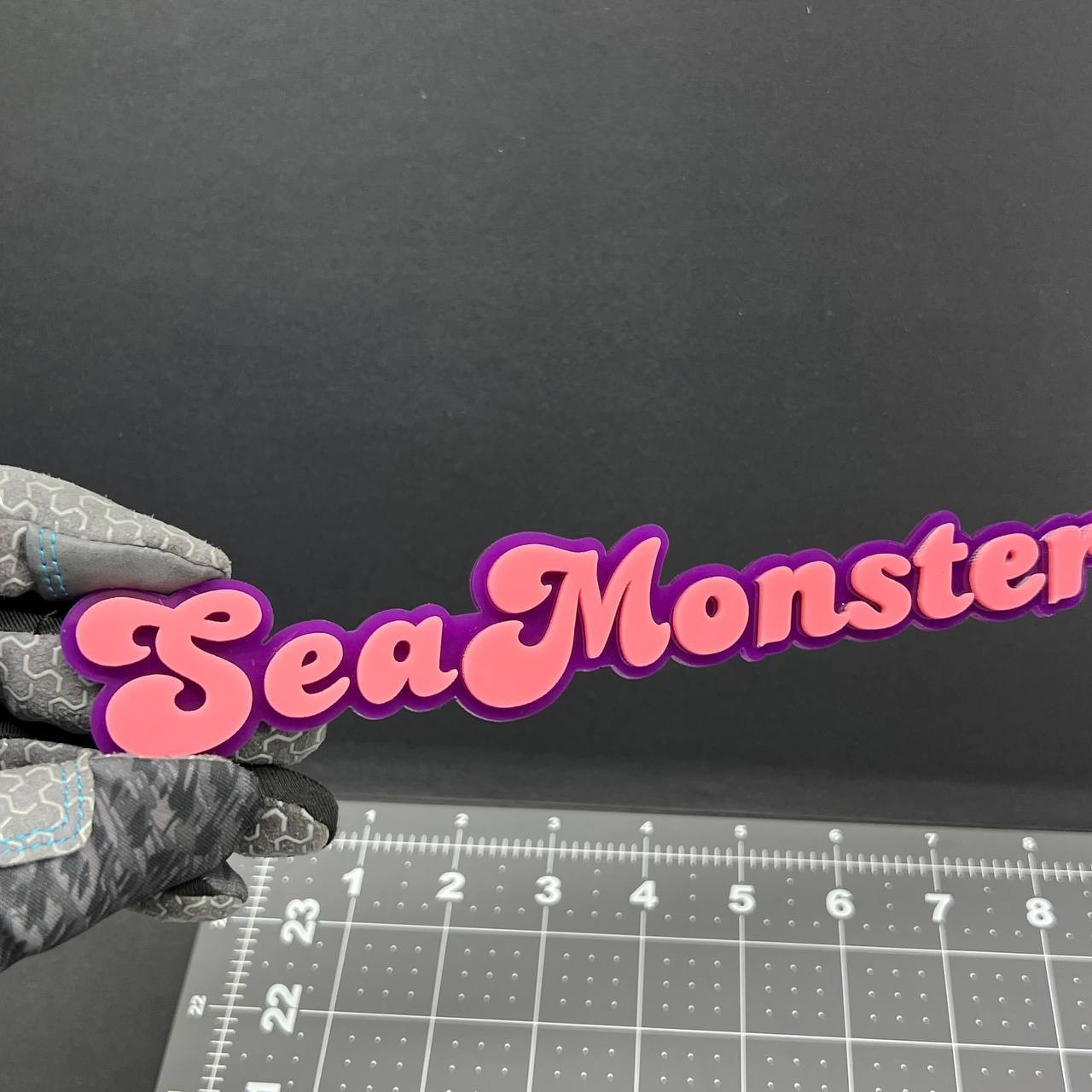 1PC SeaMonster Emblem – 3D Acrylic Tailgate Badge Decal for Car, Truck, SUV
