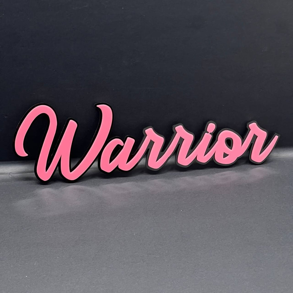 1pcs Warrior 3D Emblem – Custom Fender or Tailgate Badge for Car, SUV, or Truck