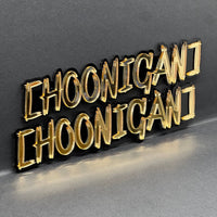 2PCS HOONIGAN Multicolor 3D Emblems – Drift Car Fender Badges for JDM Vehicles