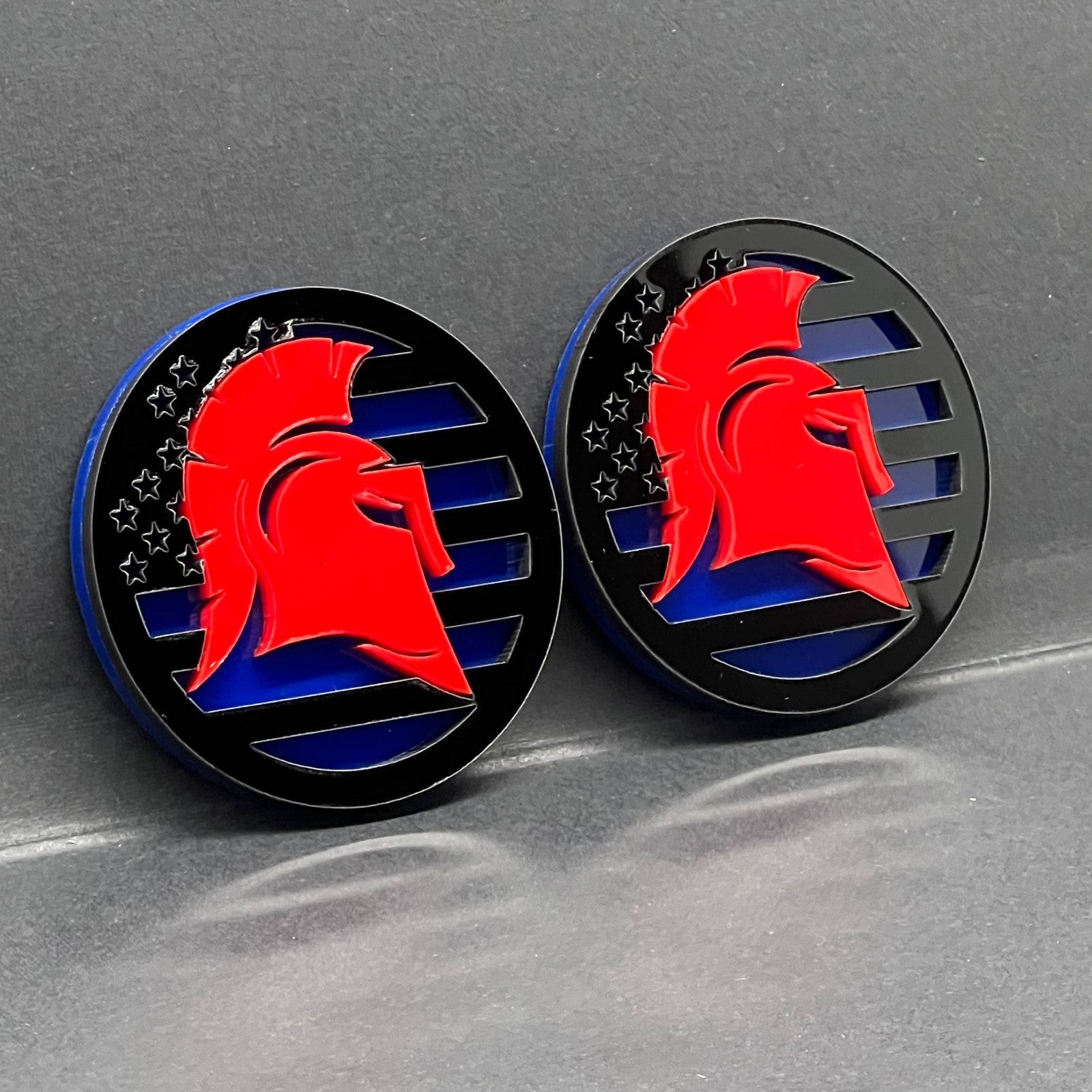 2PCS Jeep Wrangler & Gladiator Fender Badges – 3D Acrylic Emblems Decals Set