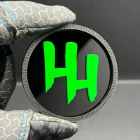 1x MONSTER RATED Multicolor 3D Car Emblem – Durable Acrylic Fender & Trunk Decal