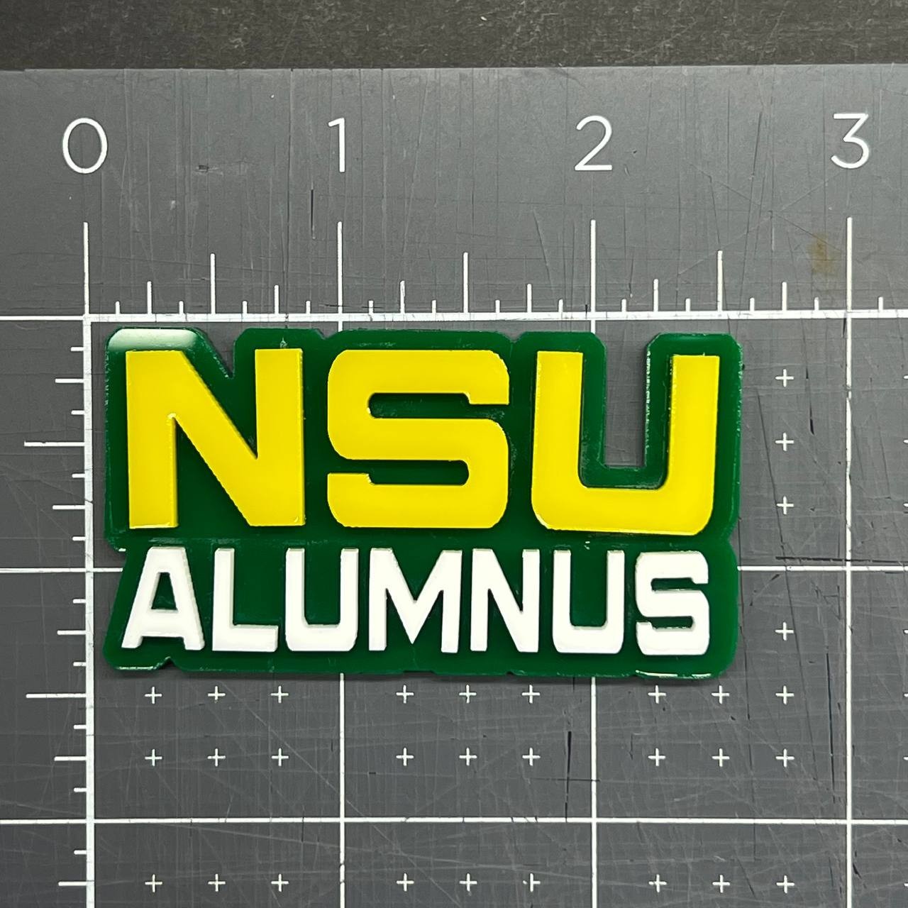 1PC NSU ALUMNUS 3D Acrylic Emblem Badge for Car SUV or Truck – Fender/Tailgate