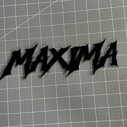 1PC MAXIMA Emblem – 3D Multicolor Acrylic Car Badge Decal Fits Nissan Maxima