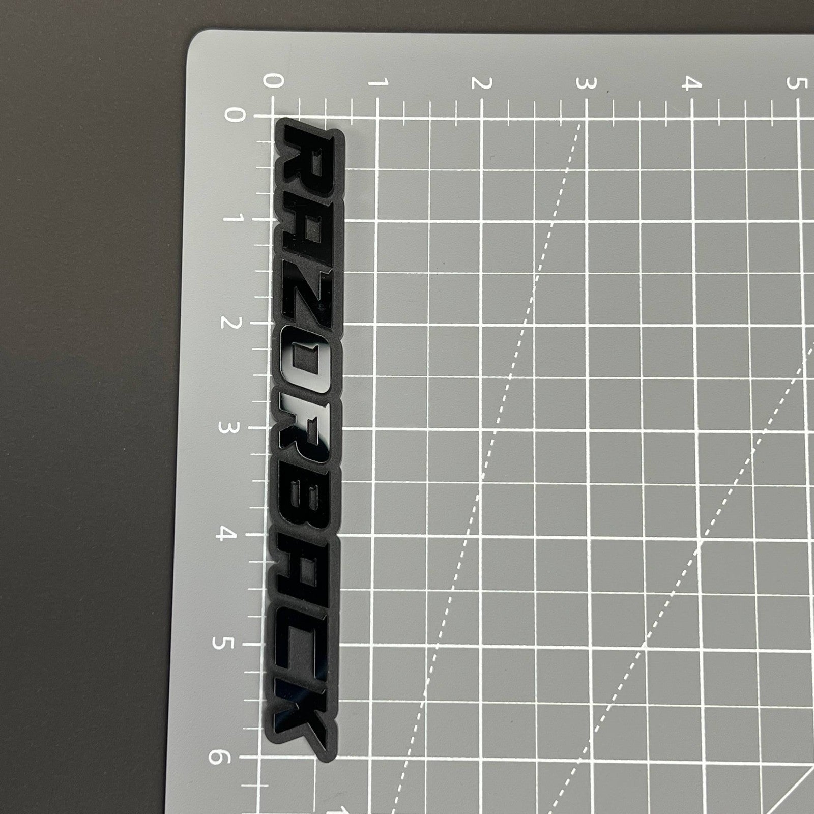 1PC RAZORBACK 3D Emblem Badge – Acrylic Fender Trunk Car Truck Decal