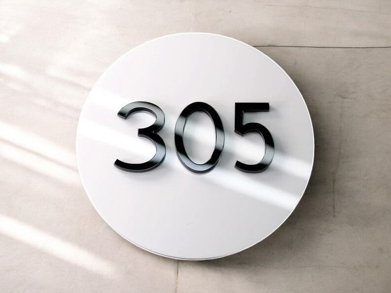 Custom Number Plate Door Numbers Door Signs House Number Plaques Personalised