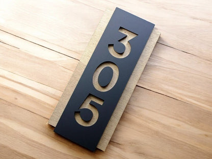Sign for Hotel Signage made of wood & acrylic Room Number Sign Apartment Door