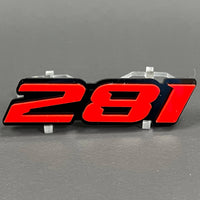 1PCS 281 Emblem Badge – 3D Acrylic Car Truck Fender Trunk Decal