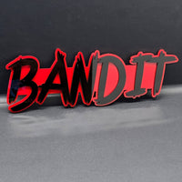 1pcs BANDIT 3D Emblem – Custom Fender or Tailgate Badge for Car, SUV, or Truck