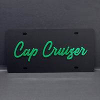Black License plate Car Tag Personalized Acrylic 12x6 License Plate car truck