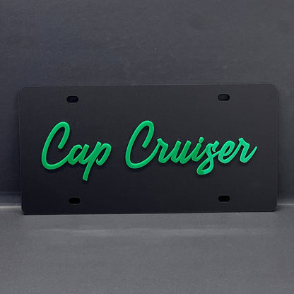 Black License plate Car Tag Personalized Acrylic 12x6 License Plate car truck
