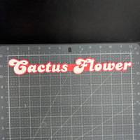 1PC Cactus Flower Badge – Custom 3D Acrylic Multicolor Emblem for Cars