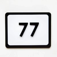 Modern House Signs Plaques Door Numbers 1 - 999 Personalised Name Plate