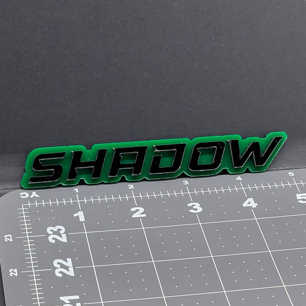 1PC SHADOW Emblem – 3D Acrylic Tailgate Badge Decal for Car, Truck, SUV