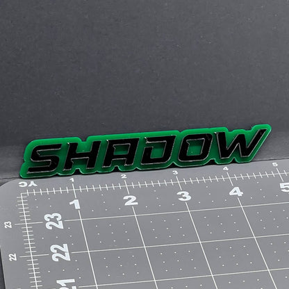 1PC SHADOW Emblem – 3D Acrylic Tailgate Badge Decal for Car, Truck, SUV