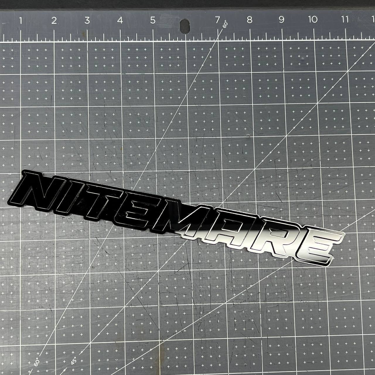 1PC NITEMARE Black 3D Emblem Custom Badge Sticker for Car SUV TRUCK