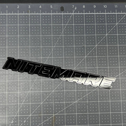 1PC NITEMARE Black 3D Emblem Custom Badge Sticker for Car SUV TRUCK