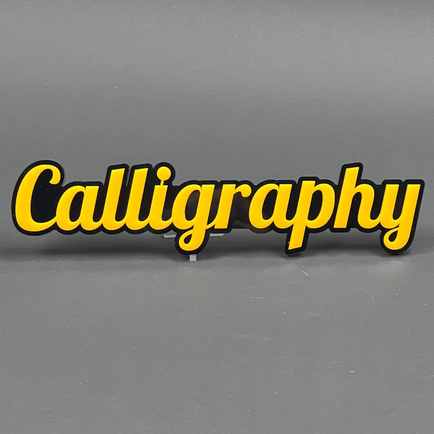 1PCS CALLIGRAPHY Emblem Badge – 3D Acrylic Car Truck Fender Tailgate Trunk Decal