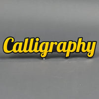 1PCS CALLIGRAPHY Emblem Badge – 3D Acrylic Car Truck Fender Tailgate Trunk Decal