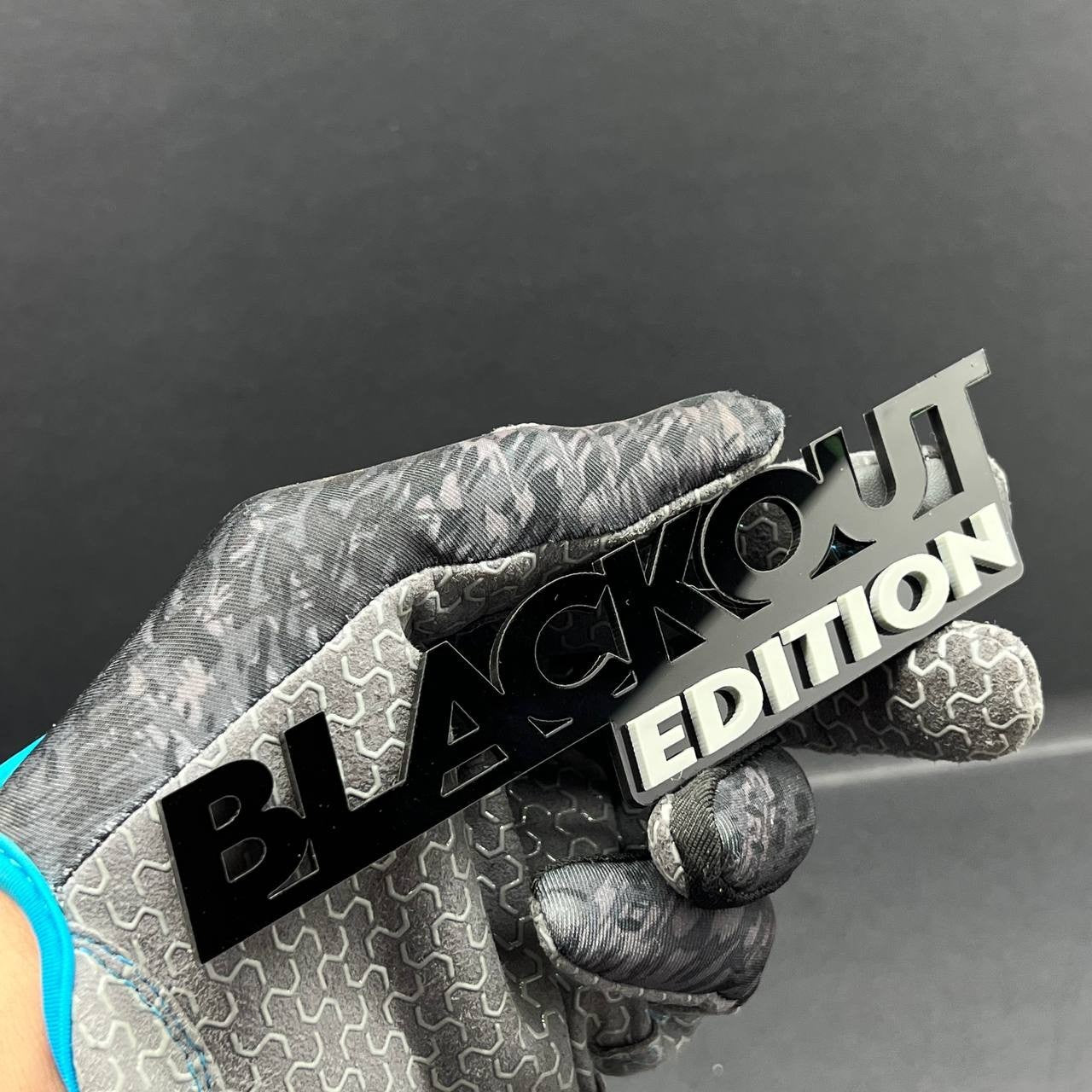 1x BLACKOUT Black Edition Emblem 3D Multicolor Badge 3D Sticker Decal Multicolor