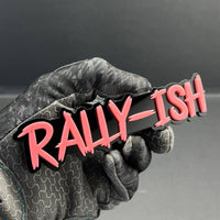 RALLY-ISH Logo Emblem – 3D Multicolor Acrylic Car Fender Tailgate Badge (1PC)