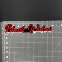 1PC Black Widow 3D Multicolor Acrylic Emblem Badge for Car SUV or Truck
