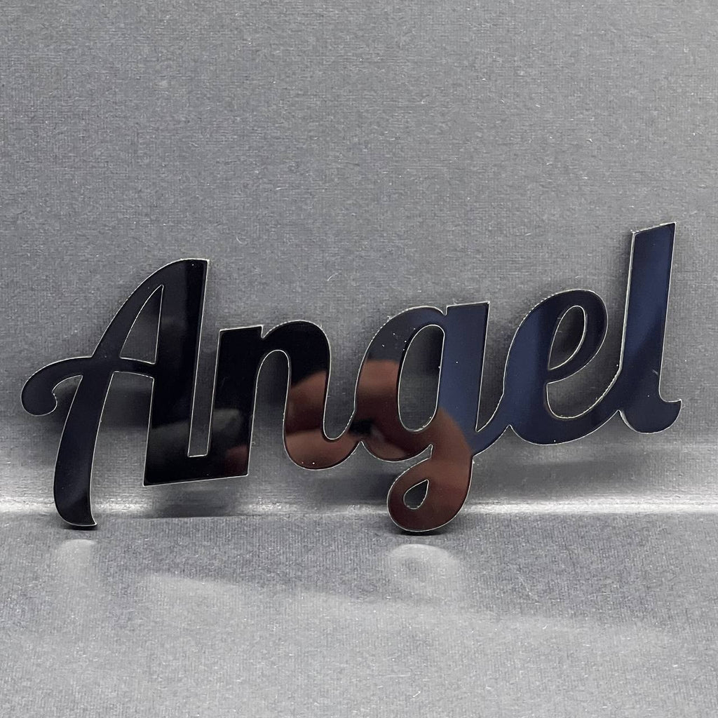 1PC Angel Emblem – 3D Multicolor Acrylic Car Badge Decal for Truck SUV Auto