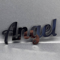 1PC Angel Emblem – 3D Multicolor Acrylic Car Badge Decal for Truck SUV Auto