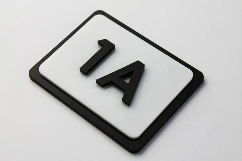 Modern House Signs Plaques Door Numbers 1 - 999 Personalised Name Plate