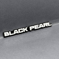 1PC Black Pearl Emblem – Custom 3D Multicolor Acrylic Car & Truck Badge