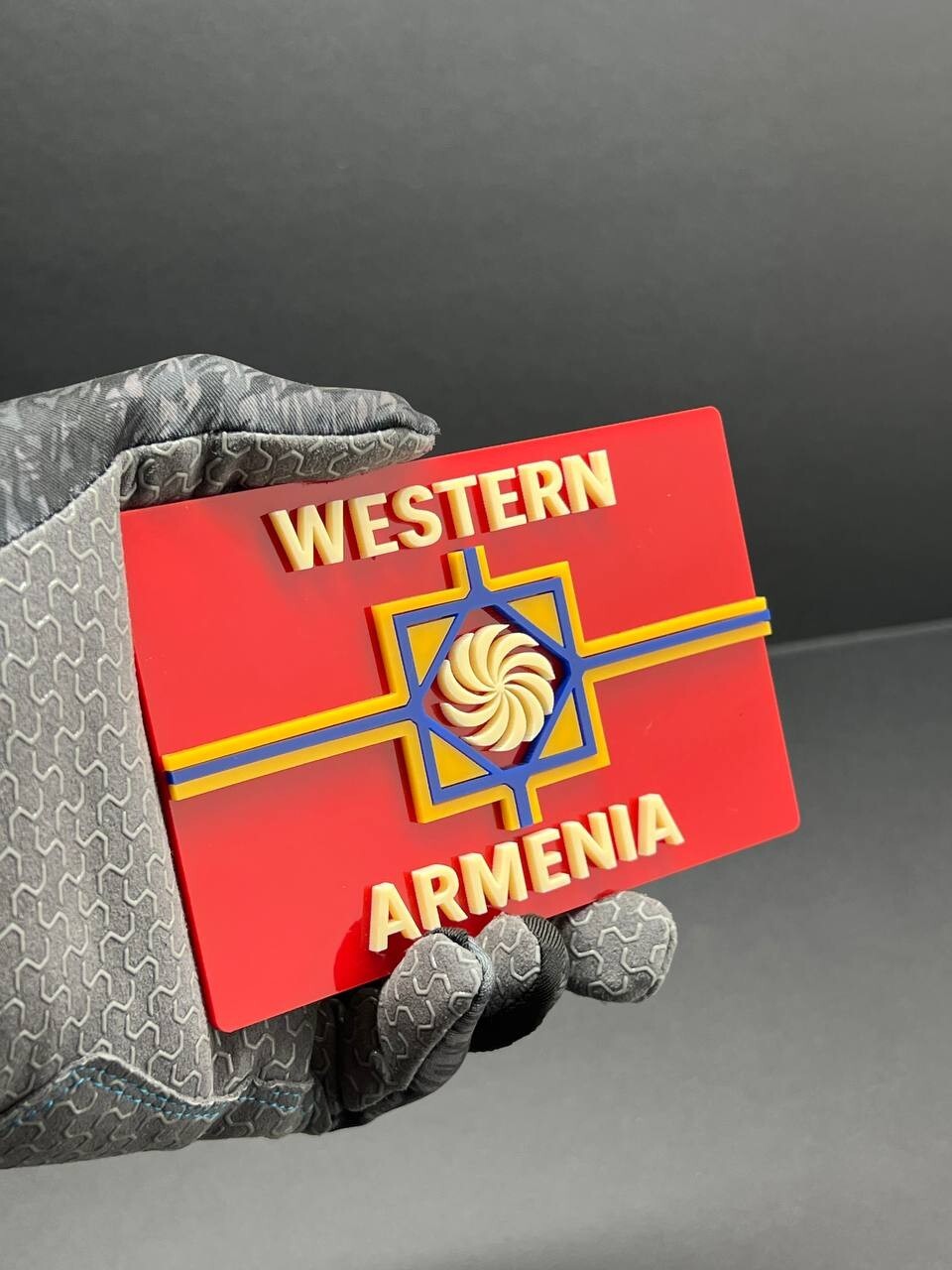 1pcs Western Armenia 3D Acrylic Car Emblem – Rear Badge for Vehicle