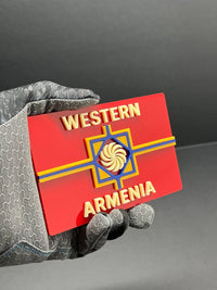 1pcs Western Armenia 3D Acrylic Car Emblem – Rear Badge for Vehicle