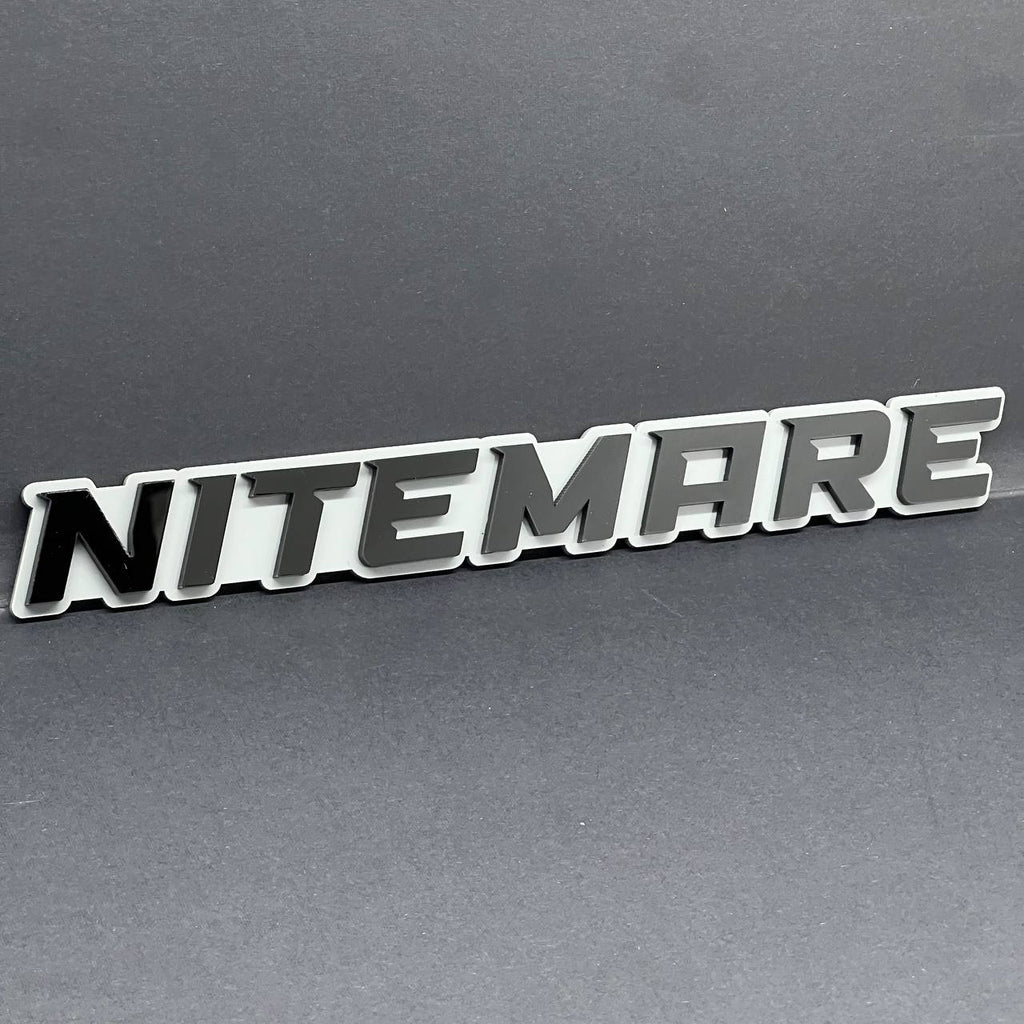 1PC NITEMARE 3D Emblem Custom Badge Sticker for Car SUV TRUCK