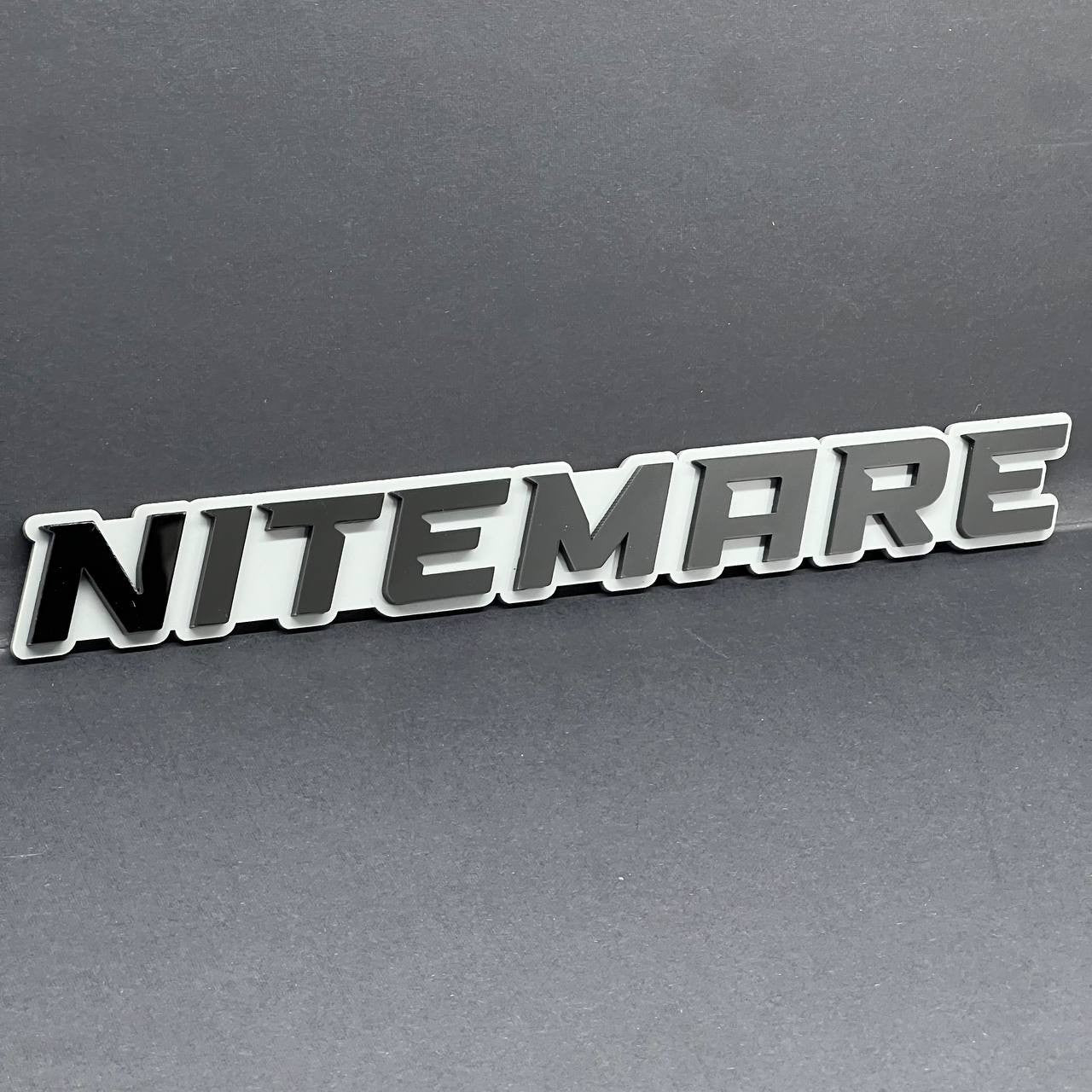 1PC NITEMARE 3D Emblem Custom Badge Sticker for Car SUV TRUCK