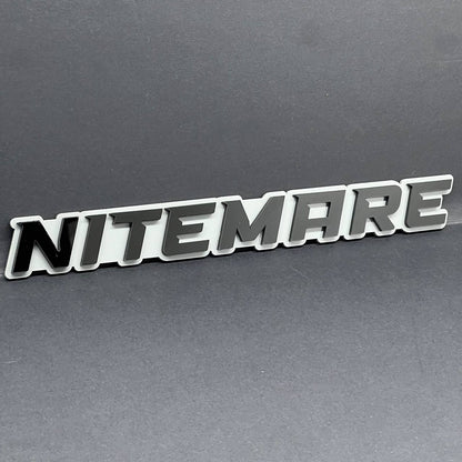 1PC NITEMARE 3D Emblem Custom Badge Sticker for Car SUV TRUCK