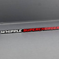 1PC WHIPPLE SUPERCHARGER Emblem – 3D Multicolor Acrylic Car Fender Badge Decal
