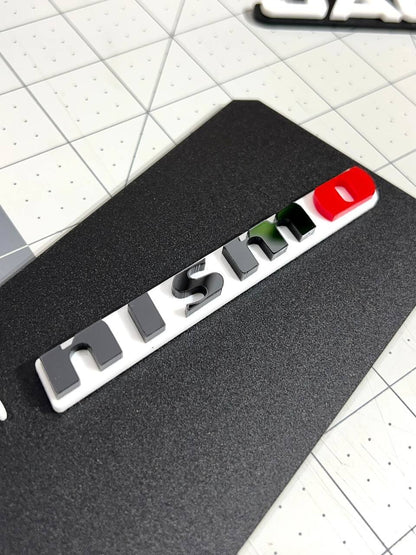2pcs NISMO Emblem Car Side Fender Grill Trunk Badge Sticker Decal