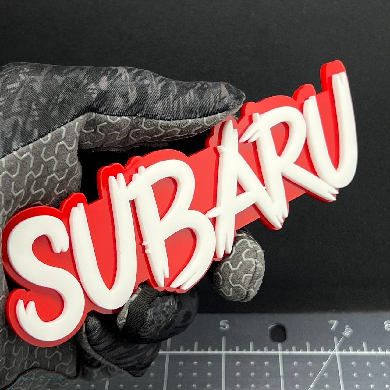 1PC Subaru Emblem – 3D Multicolor Acrylic Exterior Car Badge Decal for Subaru