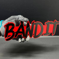 1pcs BANDIT 3D Emblem – Custom Fender or Tailgate Badge for Car, SUV, or Truck