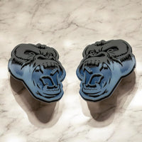 Gorilla Emblem Badges Car Truck (2 BADGES) Fender Angry Agressive