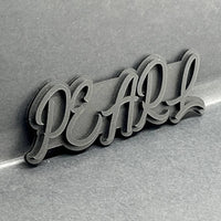 1x Pearl Emblem Custom Acrylic Multicolor Fender or Trunk Badge Decal for Cars