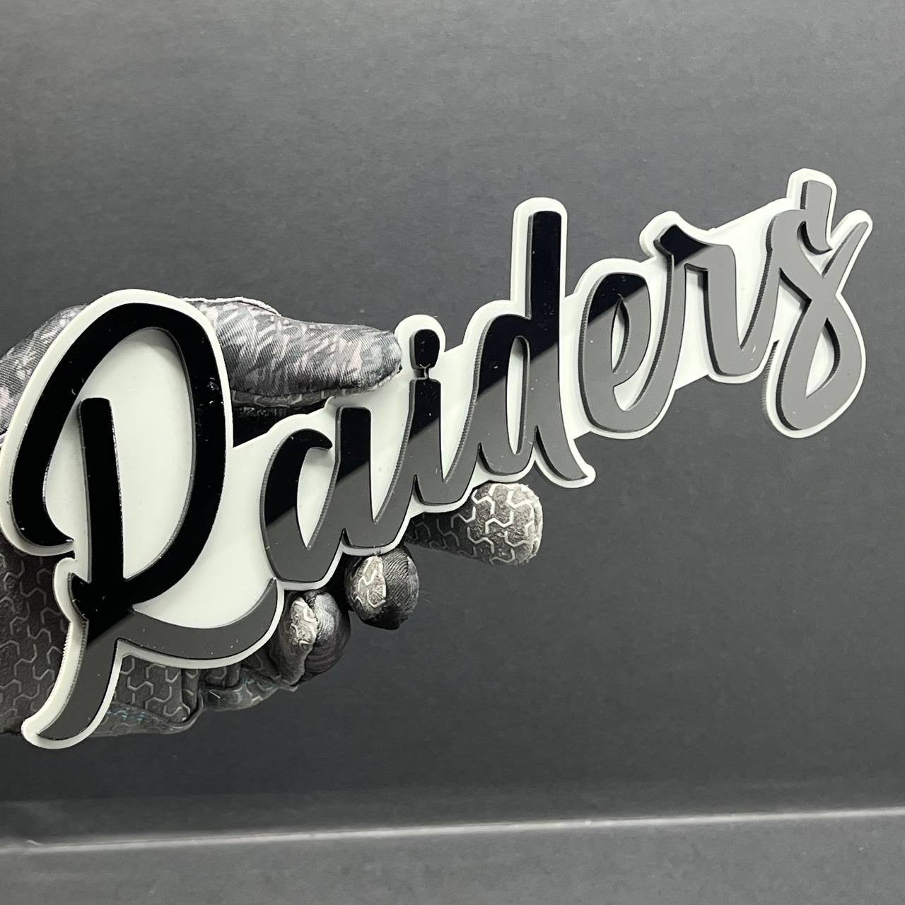 1PC Raiders Emblem – 3D Multicolor Acrylic Car Fender & Tailgate Badge