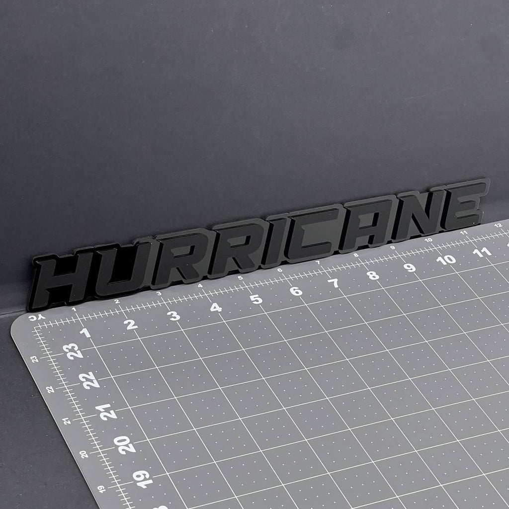 1PC HURRICANE 3D Multicolor Acrylic Emblem Badge for Car SUV or Truck