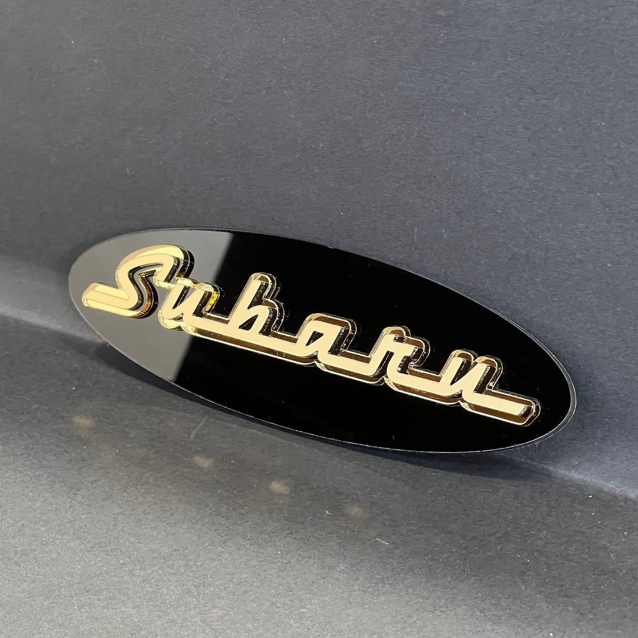 1PC Subaru 3D Emblem – Exterior Fender or Trunk Badge for Subaru Vehicles