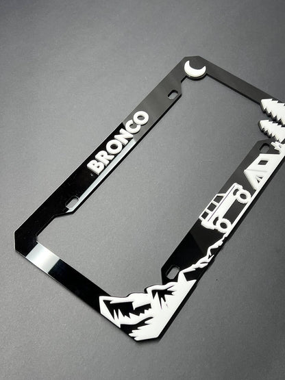 BRONCO Custom LICENSE PLATE FRAME COLOR CHOICE