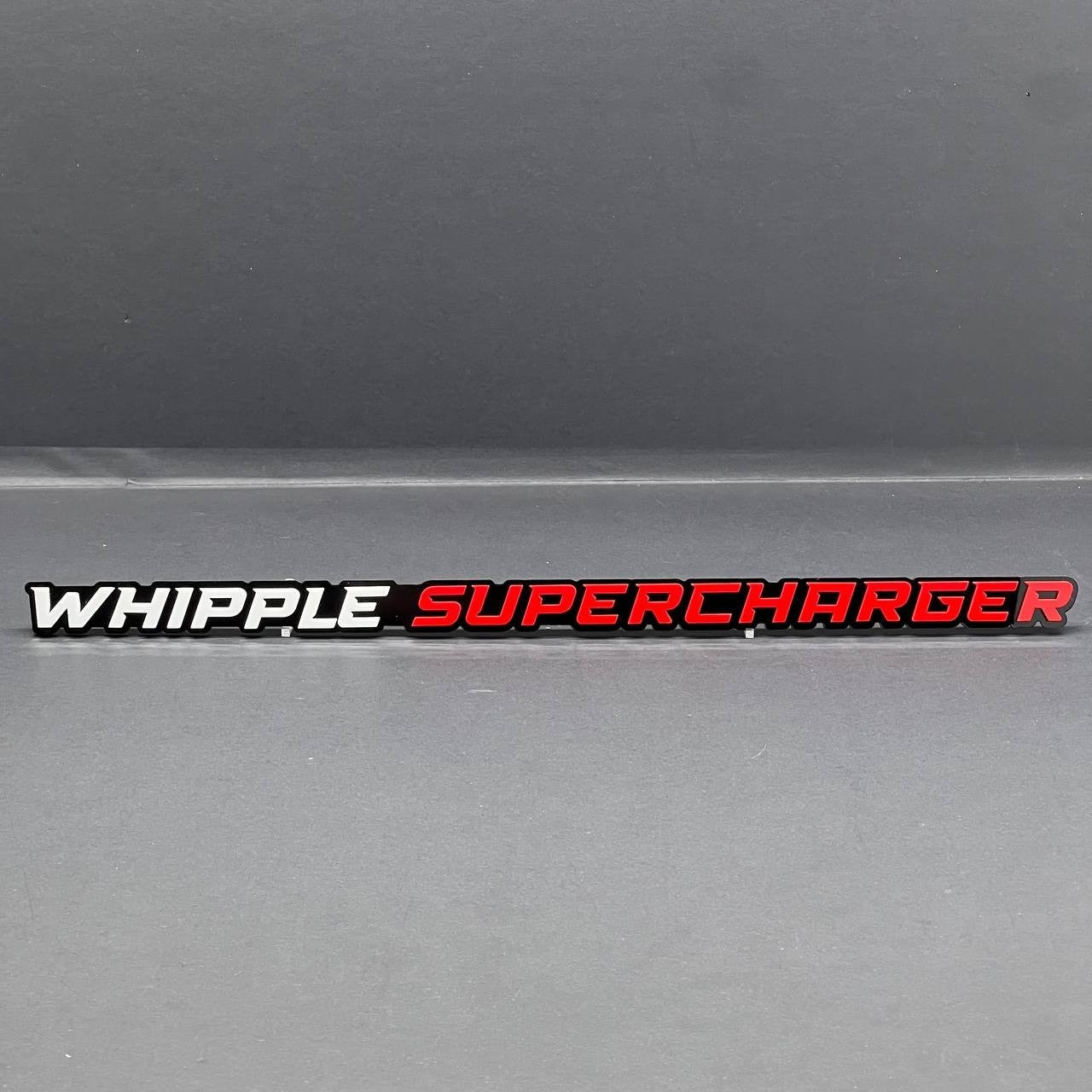 1PC WHIPPLE SUPERCHARGER Emblem – 3D Multicolor Acrylic Car Fender Badge Decal
