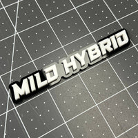1PC MILD HYBRID Emblem Badge – 3D Acrylic Sticker Decal Car Truck SUV